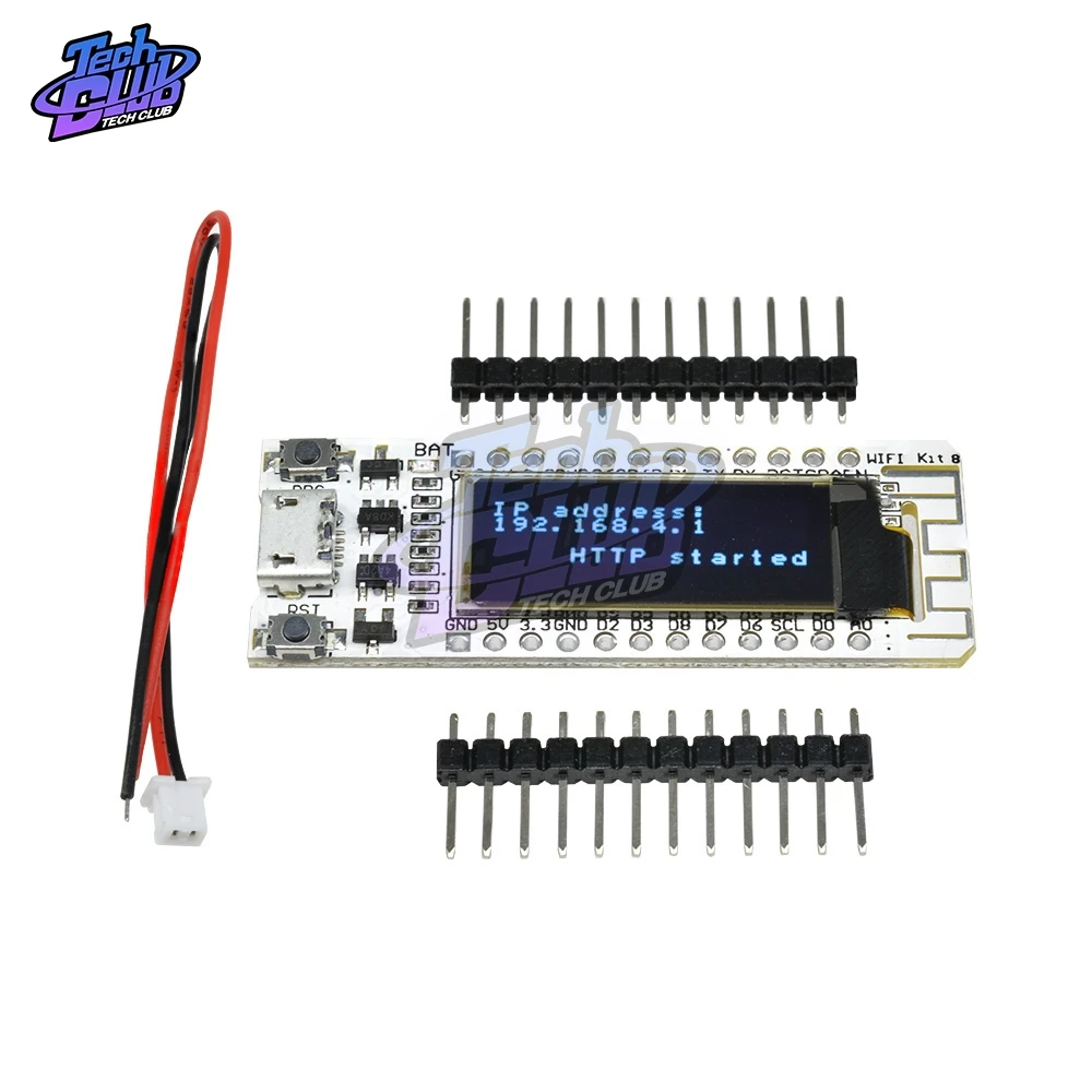 Макетная плата ESP8266 32 Мб Flash CP2014 NodeMcu модуль для Arduino IOT TTGO с синим OLED дисплеем 0 91