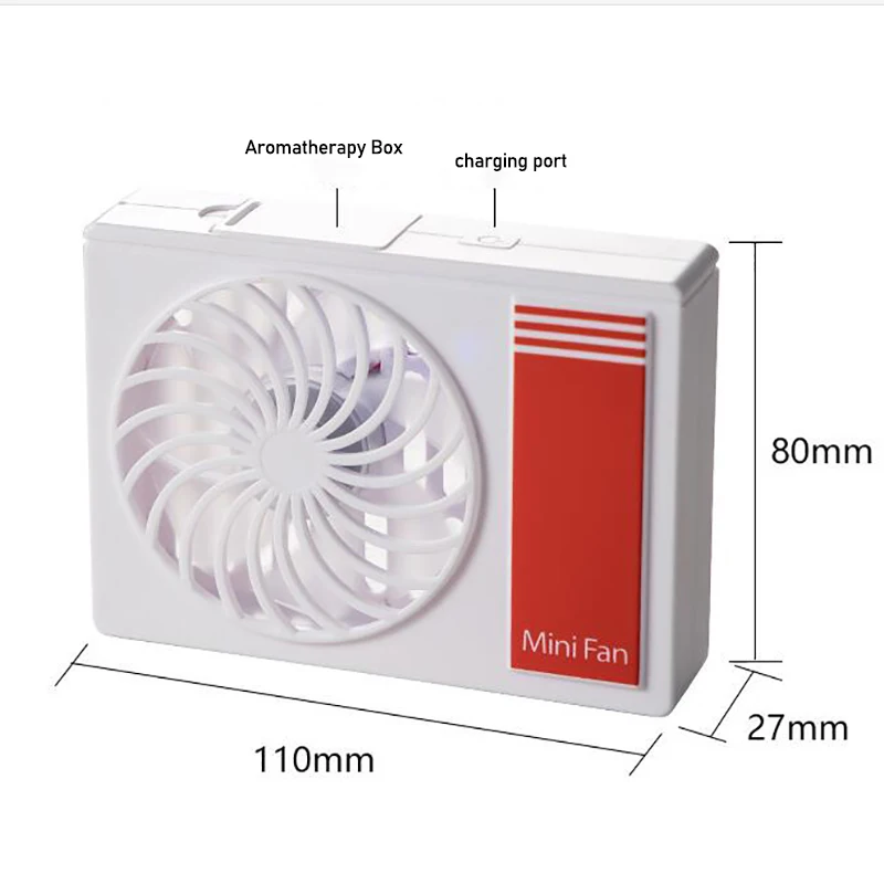 

Mini Fan Portable Rechargeable Led Light Air Cooler Mini Desk Usb 18650 Battery Usb Rechargeable Handheld Fan