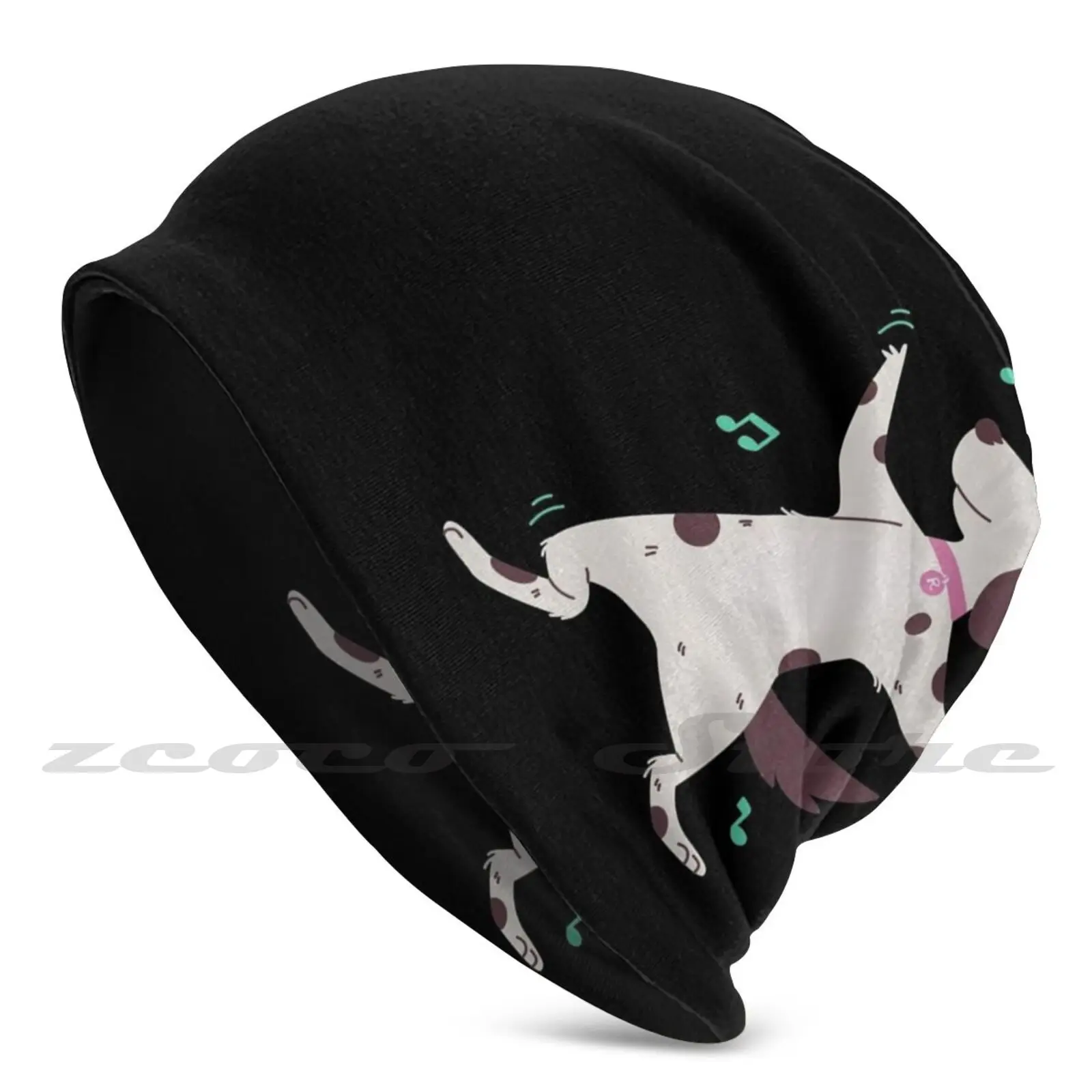 

Музыкальная далматинская вязаная шапка мягкая эластичная шапка для отдыха на открытом воздухе Симпатичные щенки животные щенки питомцы да...