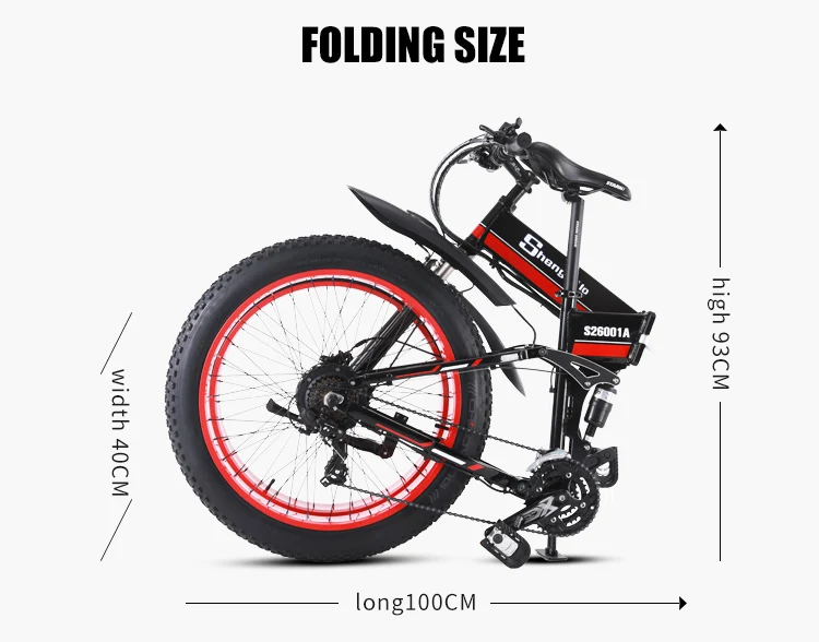 Электрический велосипед ebike 48V1000W, Электрический горный велосипед, электрический складной велосипед 4,0, электрический велосипед с толстыми шинами, пляжный Снежный велосипед Neve