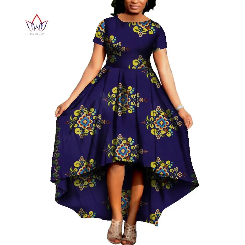 Африканское женское платье с круглым вырезом традиционная африканская одежда