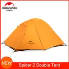 Палатка Naturehike туристическая Ультралегкая, двухслойная, из силиконовой ткани, 210T 20D, на 1 человек, для пешего туризма и походов