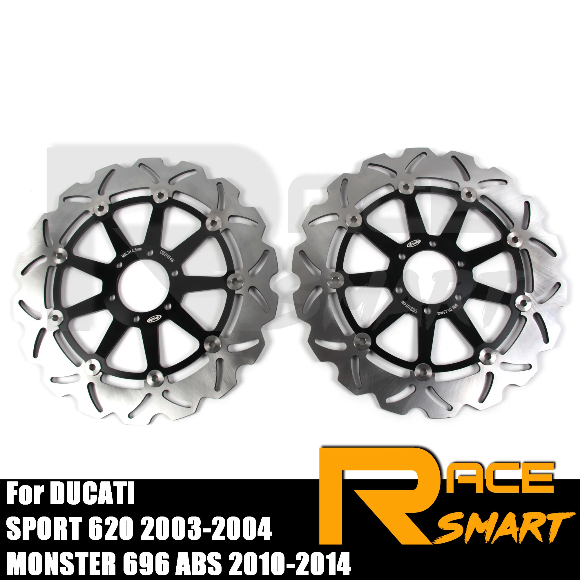 Передние тормозные диски с ЧПУ для DUCATI SPORT 620 2003-2004 1 пара роторы SPORT620 SPORT-620 2003 2004 03 04