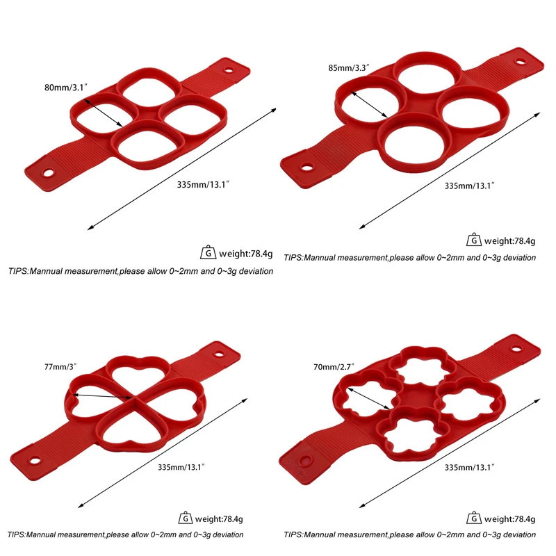 Силиконовая форма сделай сам для приготовления оладий 4 вида | Дом и сад