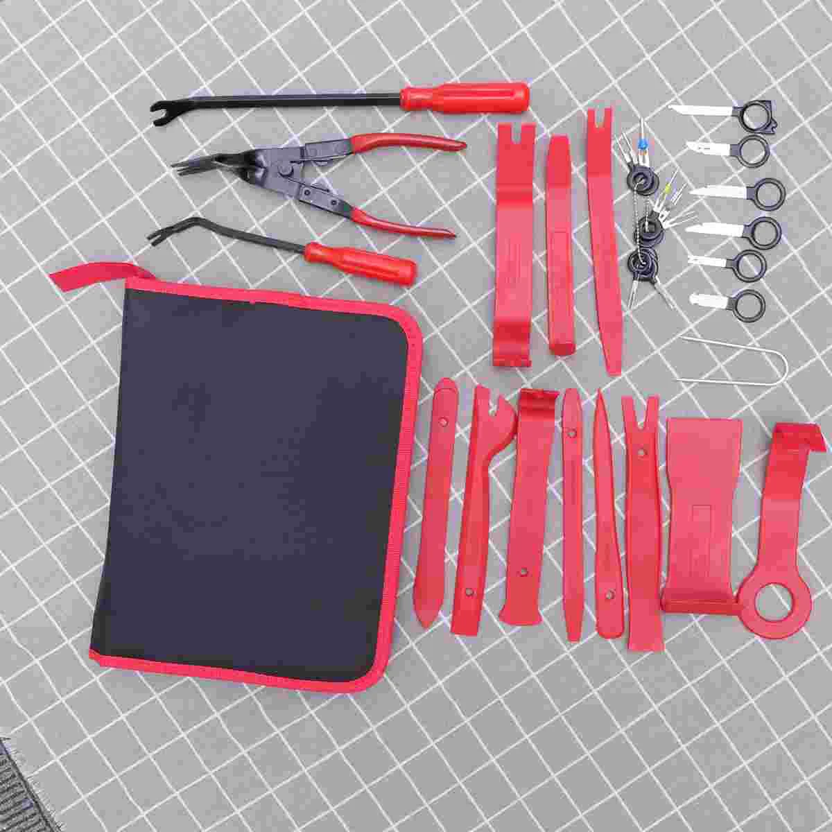 

32 In 1 Audio Instrument Molding Remover Panel Trim Clip Dash Radio Removal Tools Kit Audio Disassembly Tools with Bag