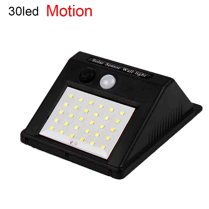 30led motion Уличный фонарь светильник н20 Вт, 30 Вт, 48 Светодиодный s светодиодный солнечный Мощность движения PIR Сенсор настенный светильник на открытом воздухе Водонепроницаемый уличные энергосберегающие сад лампа безопасности - Испускаемый цвет: 30led motion
