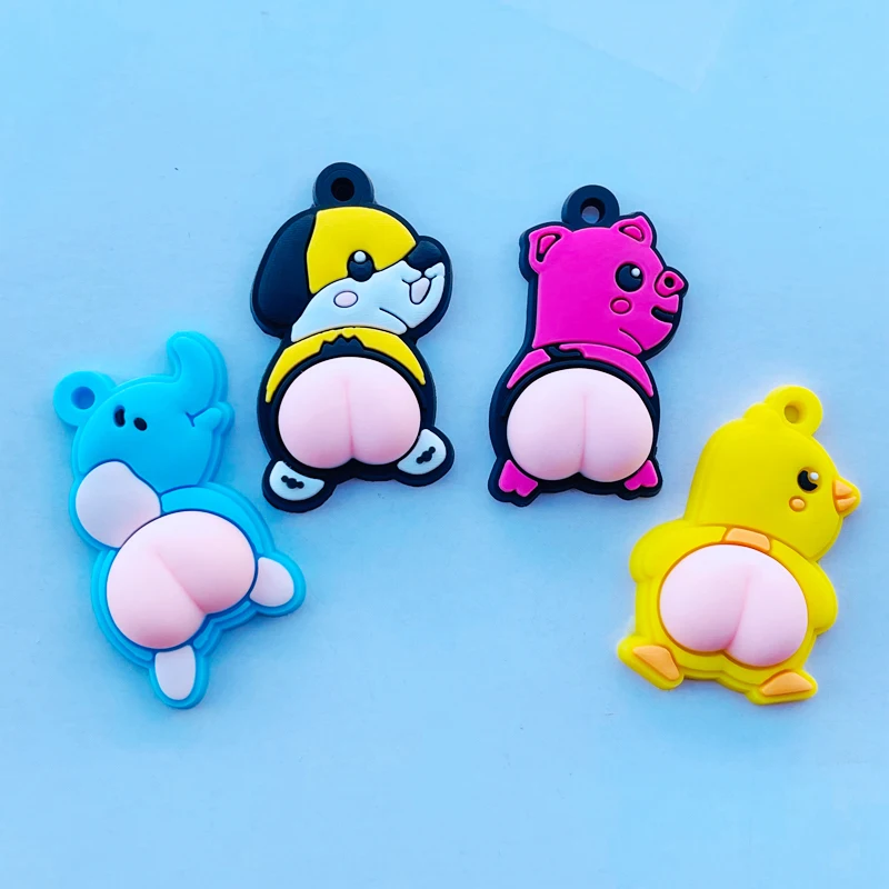 12 шт. Новинка кавайные мягкие милые животные сетчатые красные Большие задницы