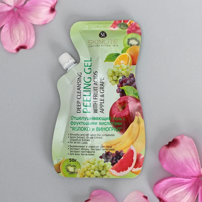Exfoliating Gel Skinlite with Fruit Acids &quotApple and Grape 50 g 2930549 Facial Emulsion cleansing Face care Washing Product Skin Beauty Health |