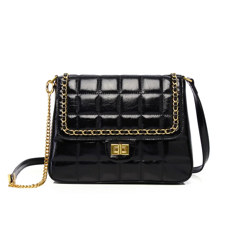 

Designer Chains Luxury Shoulder Bags 2020 Genuine Leather Women Messenger Bags New Fashion Female Crossbody Bag Bolsas Feminina