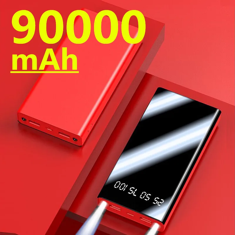 Внешний аккумулятор высокой емкости на 90000 мА · ч с USB-портами | Мобильные телефоны