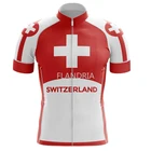 2020 красная Мужская велосипедная Джерси, швейцарские гоночные топы, женская рубашка с коротким рукавом, летняя профессиональная велосипедная рубашка