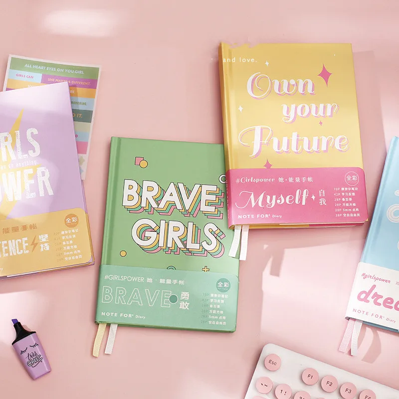 "Brave Girls" твердый переплет дневник милый блокнот для учебы блокнот для студентов ежедневник подарок подруге