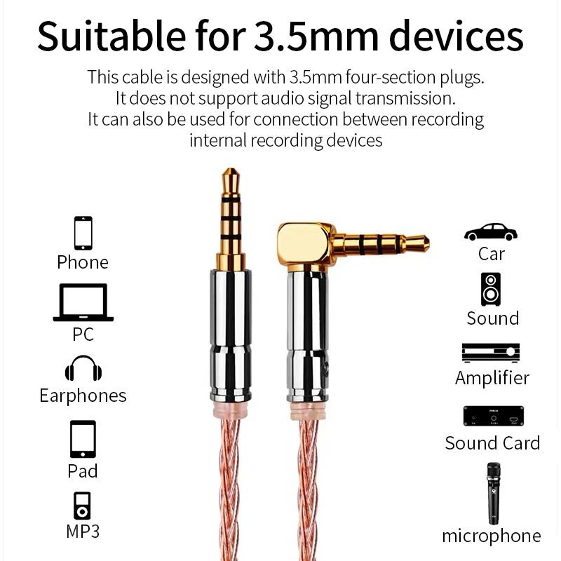 Todn high end hifi Jack 3.5mm Audio Cable OCC Braid Car AUX for Phone MP3 Headset Speaker |