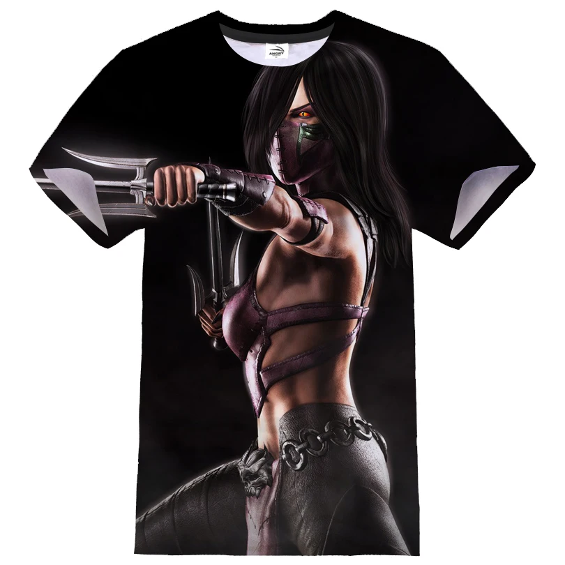 

2021 Fighting Game Mortal Kombat 3D Print T-shirt Men Women Fashion Cosplay Tshirt Sport Casual T Shirt Streetwear Tee Tops