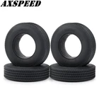 Резиновые шины AXSPEED, колесные шины с губкой для 114 Tamiya, тягач, грузовик, Радиоуправляемый гусеничный автомобиль, обновленные аксессуары