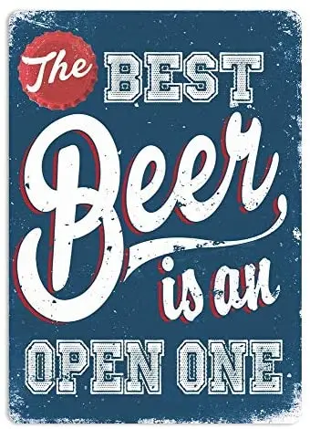 Лучший домашний декор для пива в винтажном стиле металлический жестяной знак