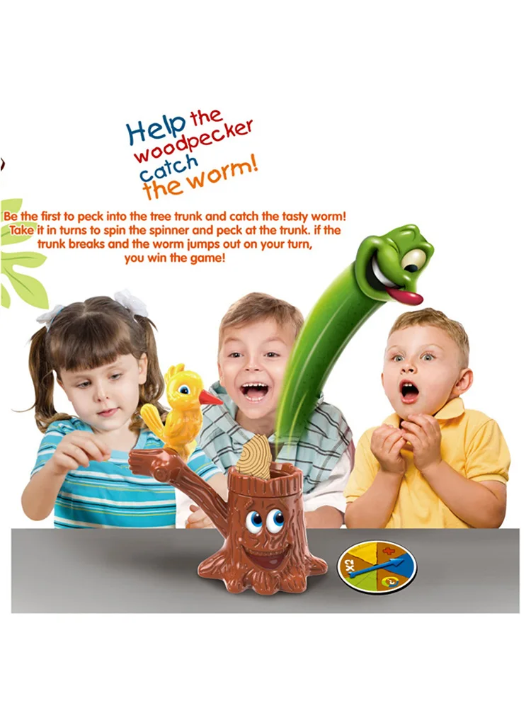 Игрушки для игр с Дятлом игрушки отдыха развлечения насекомые птицы настольные