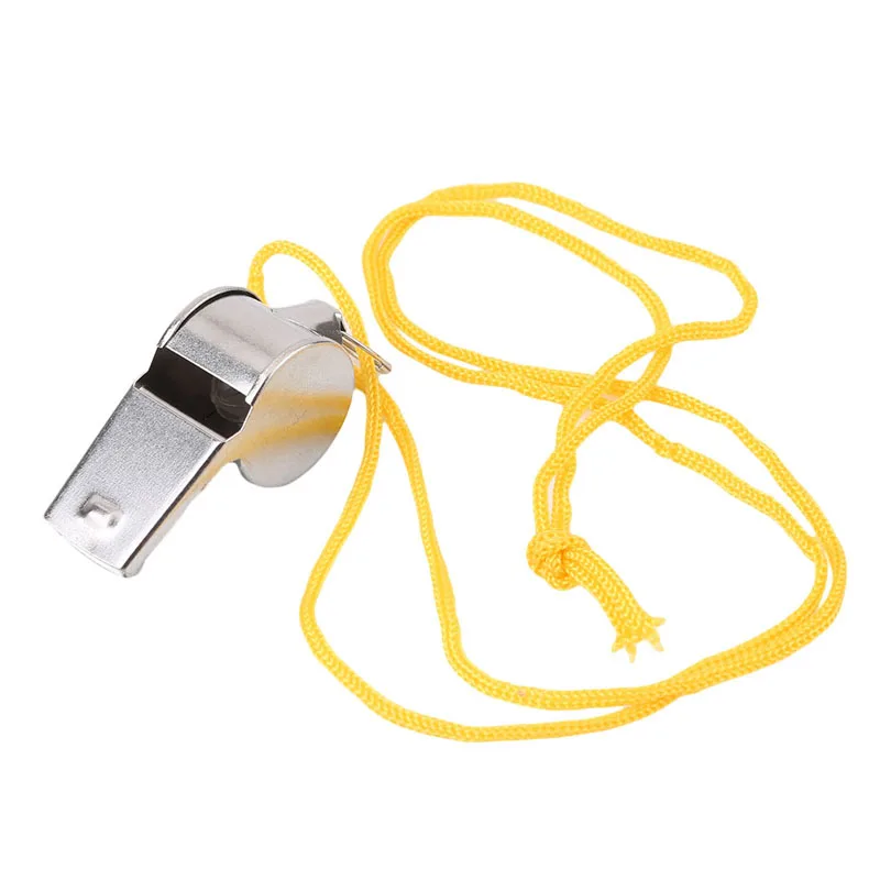 

Metal Whistle Referee Sport Rugby Party Training School Soccer Football Basketball Cheerleaders Cheer Stainless Steel With Rope