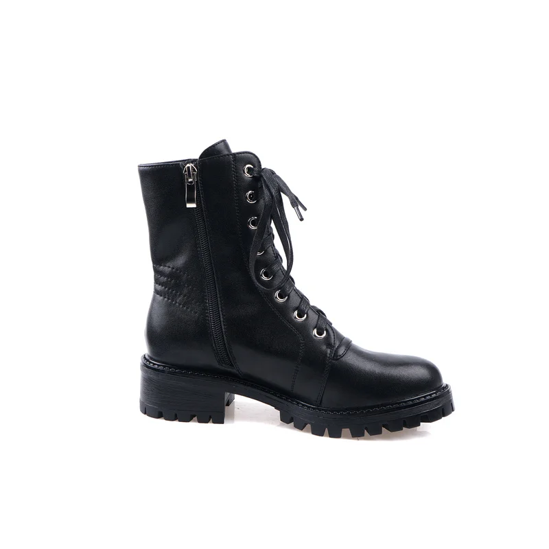 Женские ботильоны из натуральной кожи Martens черные повседневные мотоциклетные