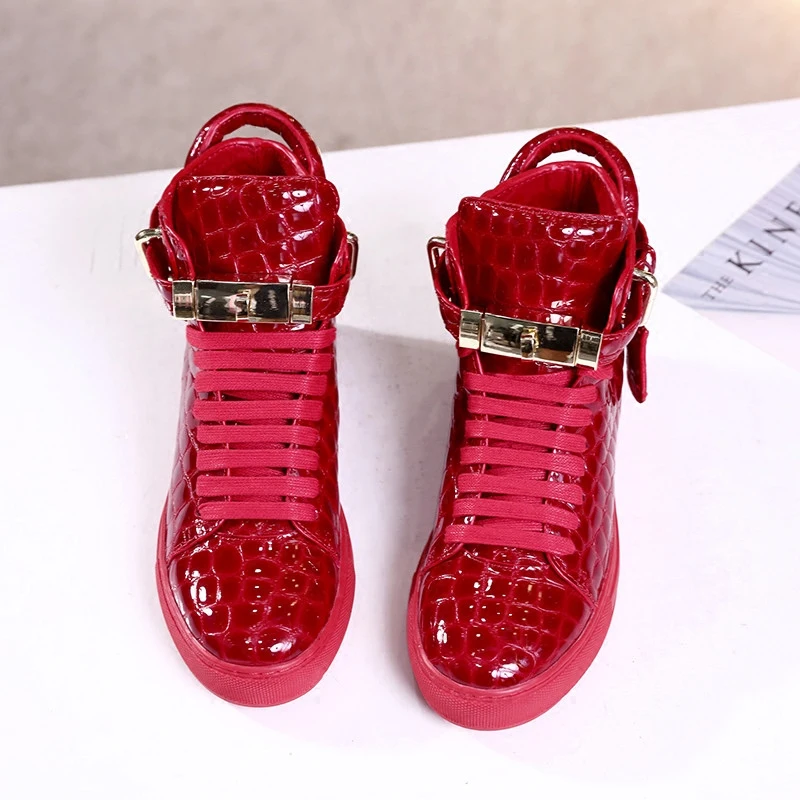 Женские высокие кроссовки Stylesowner осенняя повседневная обувь из натуральной кожи