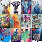 Набор для алмазной живописи 5D Павлин слон животные мозаика сделай сам Одуванчик алмазная вышивка стразы украшение для дома алмазная моза