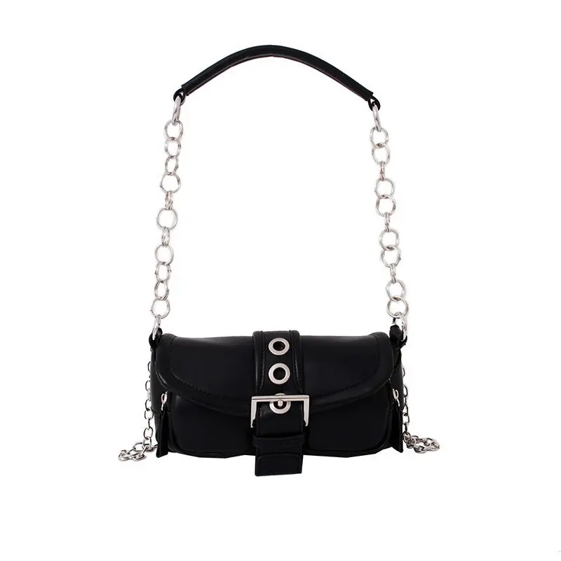 

Branded Women Handbag Leather Small Shoulder Bags Women Vintage Metale Chain Mini Totes Bags Lady Crossbody Bag Shoulder Purse