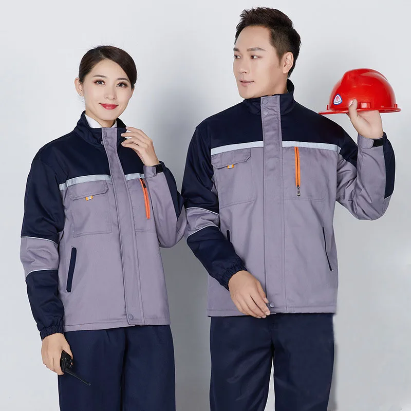 Зимние Бархатные Рабочая одежда Униформа для мужчин и женщин размера плюс