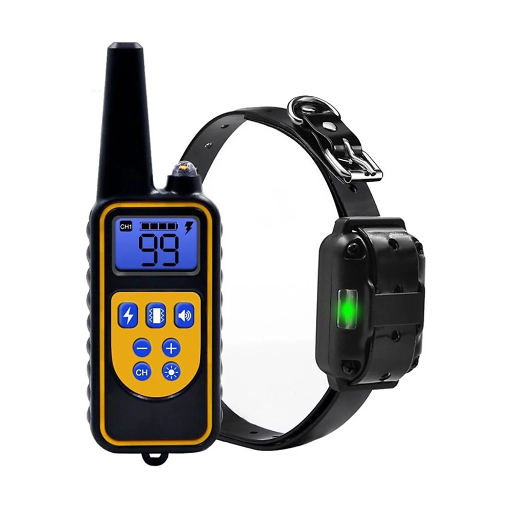 

Electric Dog Training Collar Waterproof Rechargeable Remote Control Pet With LCD Display Universal Size Dog Bark-Stop Collars