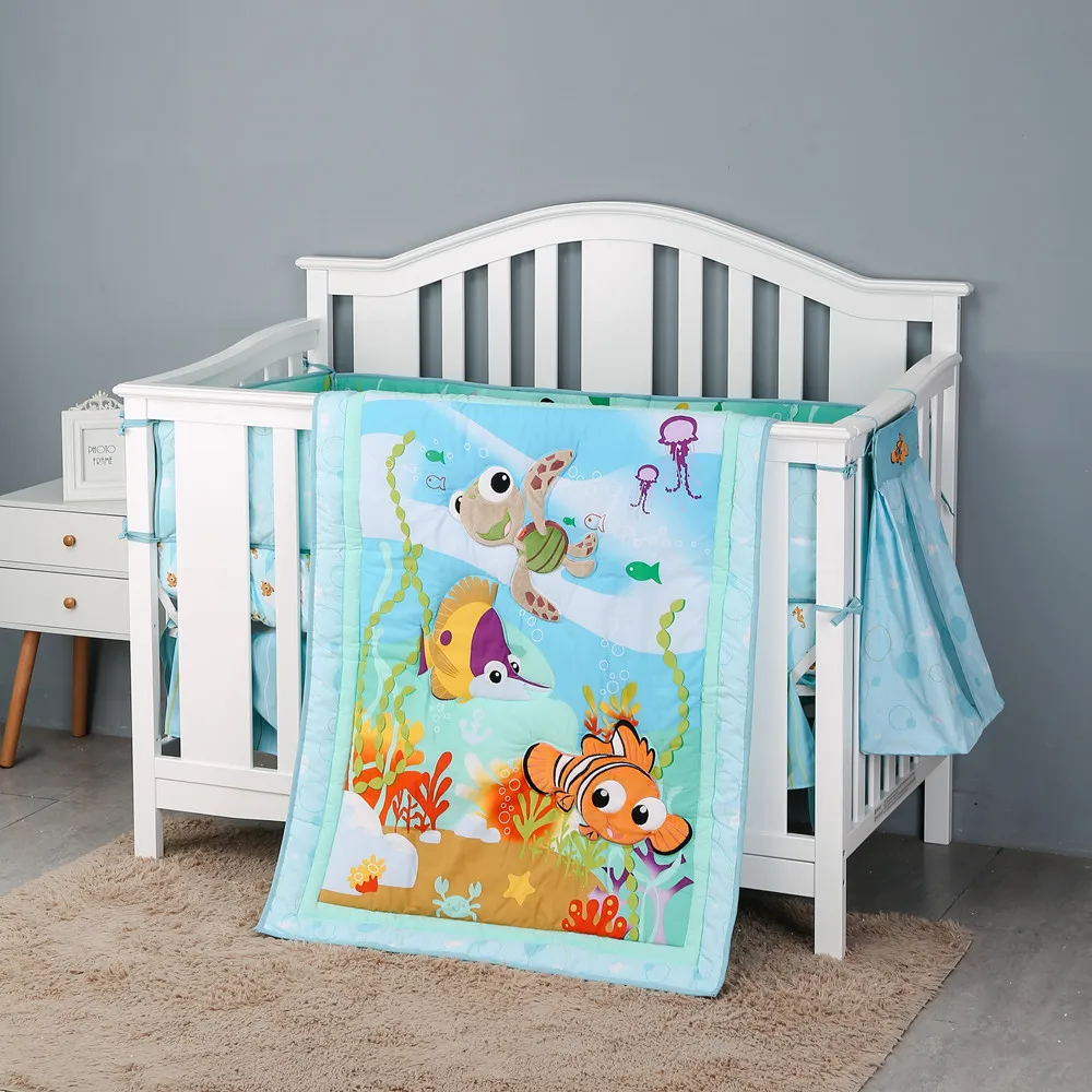 Комплект постельного белья INS для новорожденных комплект из 8 предметов кроватки