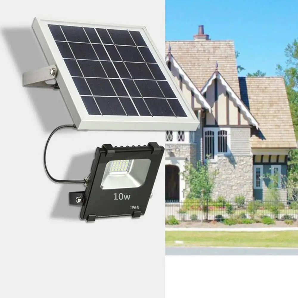 Светодиодный уличный фонасветильник на солнечной батарее 10 Вт современный