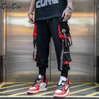 Мужские спортивные штаны BOLUBAO, тренировочные штаны в стиле хип-хоп, штаны-карго с лентами и надписями, тактические повседневные уличные брюки с карманами для весны