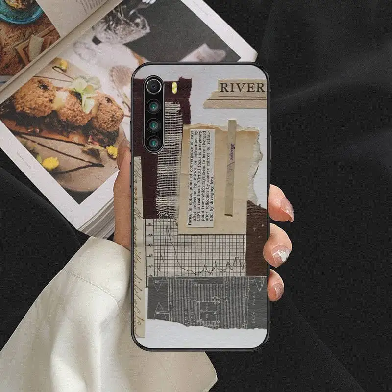 

Aesthetic Collage Phone Case For Redmi 4X 5plus 6 7 8A 9 Note 9s 4 8 T 9 10 pro Cover Fundas Coque