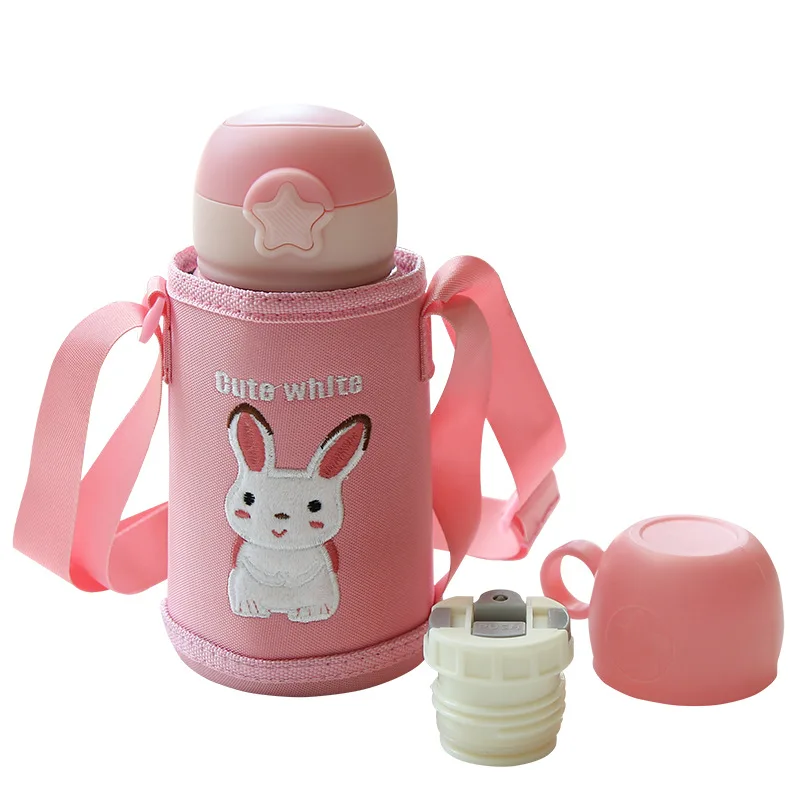 Мультяшный модный детский термос двойного назначения кружка бутылка для воды