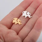 Подвеска в виде слона из нержавеющей стали, 5 шт.лот