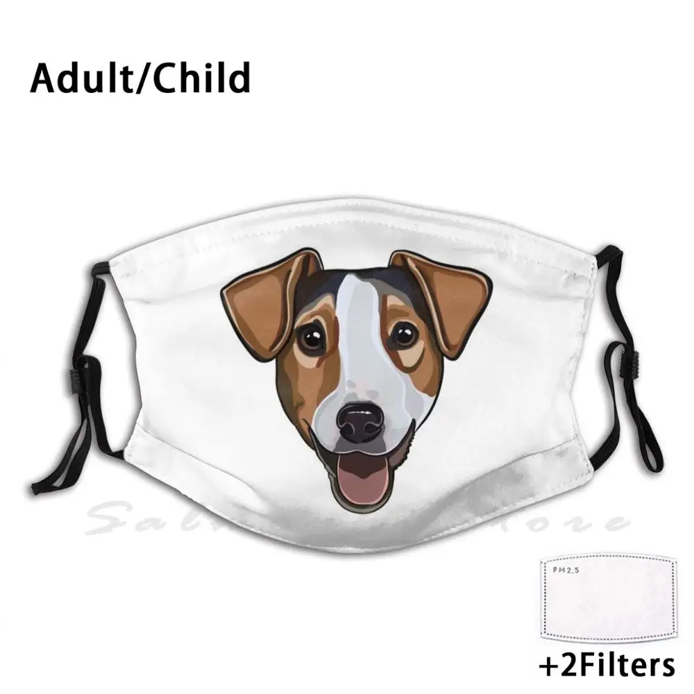 

Фильтры для защиты от пыли для взрослых и детей, Маска «сделай сам» для собак, симпатичных собак, животных, анимированных собак, Джек Рассел