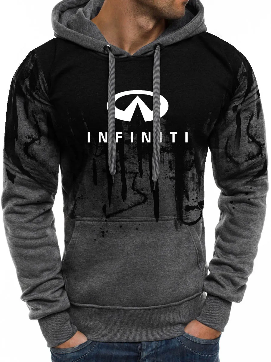 

Unisex Infiniti Car Logo Printing Spring Autumn The New Casual Gradient Cotton Men's Sweatshirt Men's hoodie