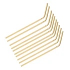 10 шт. многоразовые металлические соломинки из нержавеющей стали 304 изогнутые для чашек золотисто-моющиеся-легко моющиеся