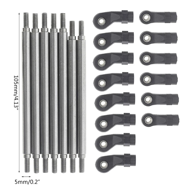 

N7ME Suspension Links Kit for Redcat GEN8 Stainless Steel Upgraded Connecting Rod Durable Repair Replacement Accessories