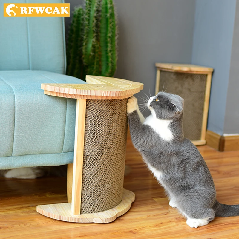 RFWCAK Pet Cat Скребок для доски настенный угловой диван защита забота о когтях