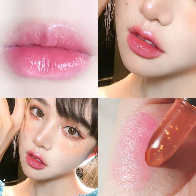 

Transparent Jelly Temperature Change Lipstick Waterproof Long-lasting Not Easy To Fade Moisturizing Lipstick Lip Makeup TSLM1