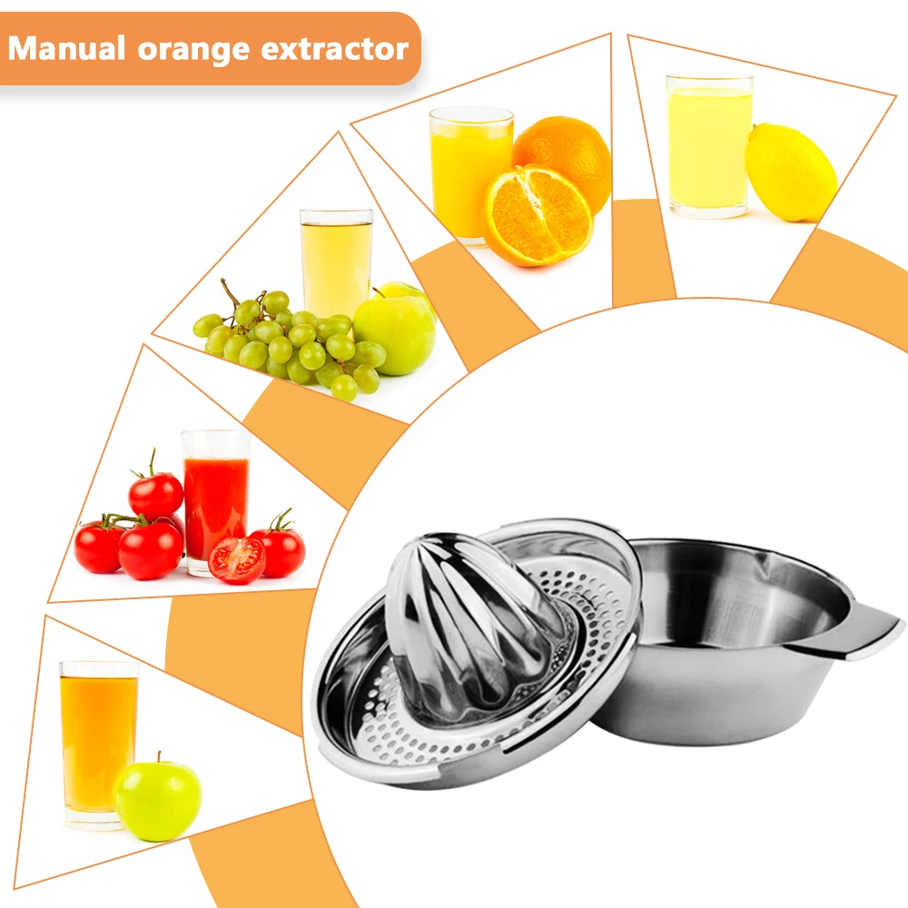 Соковыжималка для лимона 100% портативная Ручная из нержавеющей стали кухонные