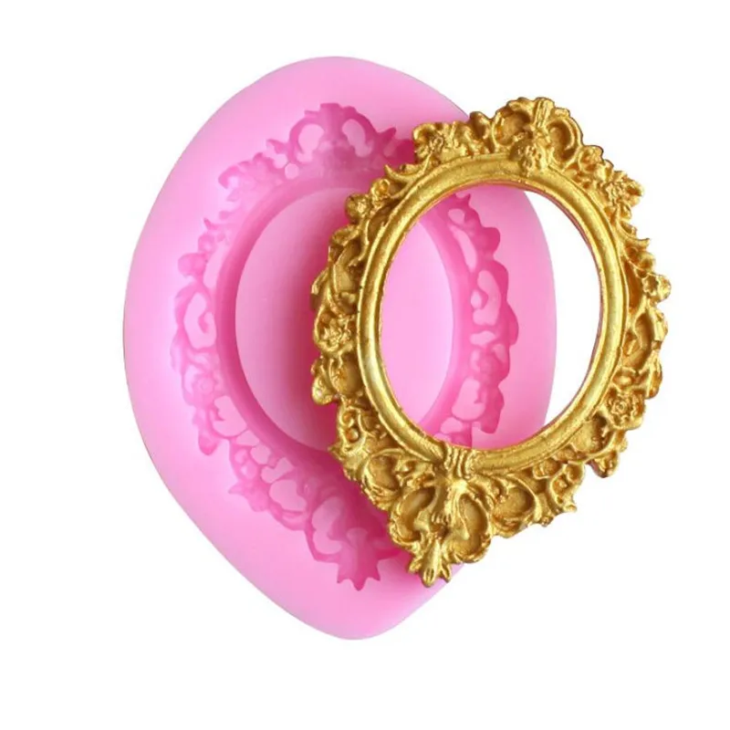 

Retro Scroll Relief Silicone Mold Frame Fondant Mould Cake Decorating Tools Chocolate Gumpaste Molds Baking Pastry Tool
