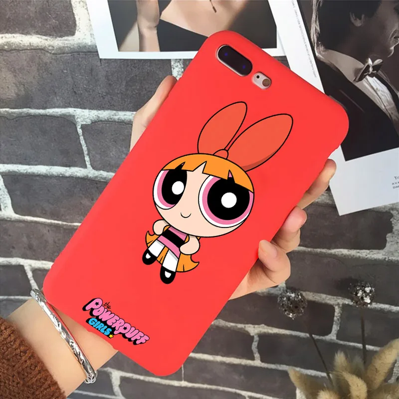 Powerpuff чехол для телефона для девочек huawei mate 20 P30 P20 P10 Pro Lite Plus силиконовый мягкий чехол мультяшный чехол buttercup bubbles - Цвет: Color 5 Red