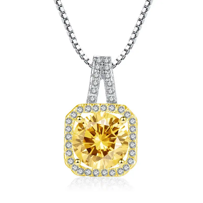 Ожерелье с подвеской для женщин бижутерия из блестящего циркония вечерний