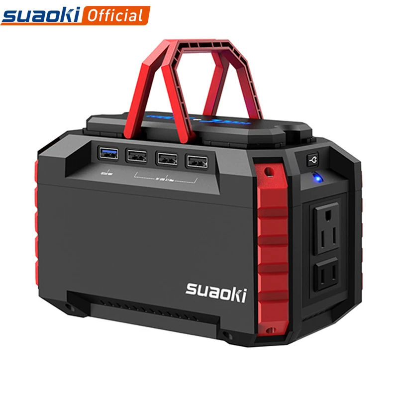 Suaoki S270 150Wh портативная электростанция мини батарея банк с 2 AC 4 DC портами для