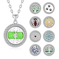 aromatherapy necklace perfume essential oil diffuser open stainless steel locket pendant aroma diffuser necklace for women