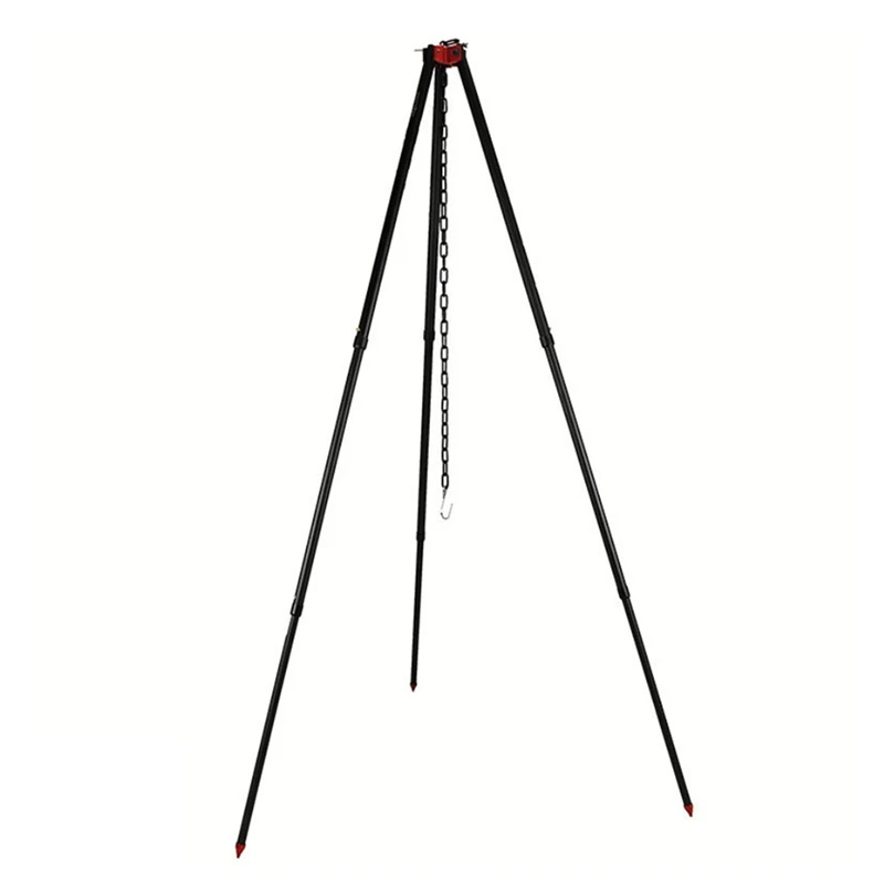 

COOLCAMP Stove Tripod Camping Tripod For Cooking Outdoor Campfire Compact Outdoor Fishing Dutch Oven Hanger Holder