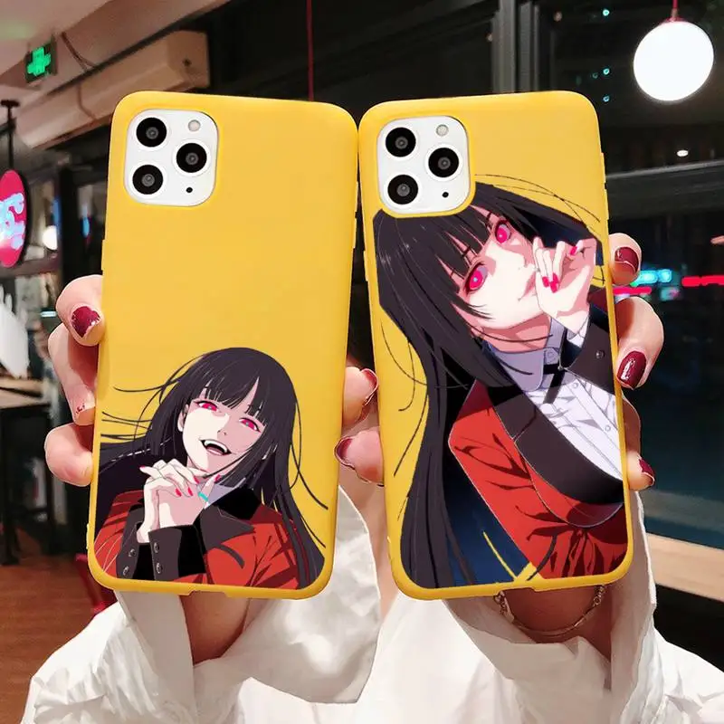 Чехол для телефона Kakegurui с сумасшедшей сексуальной девушкой манга конфетных