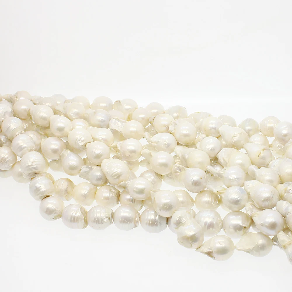 Натуральный пресноводный жемчуг 14 мм отверстие Эдисона Свободные ювелирные