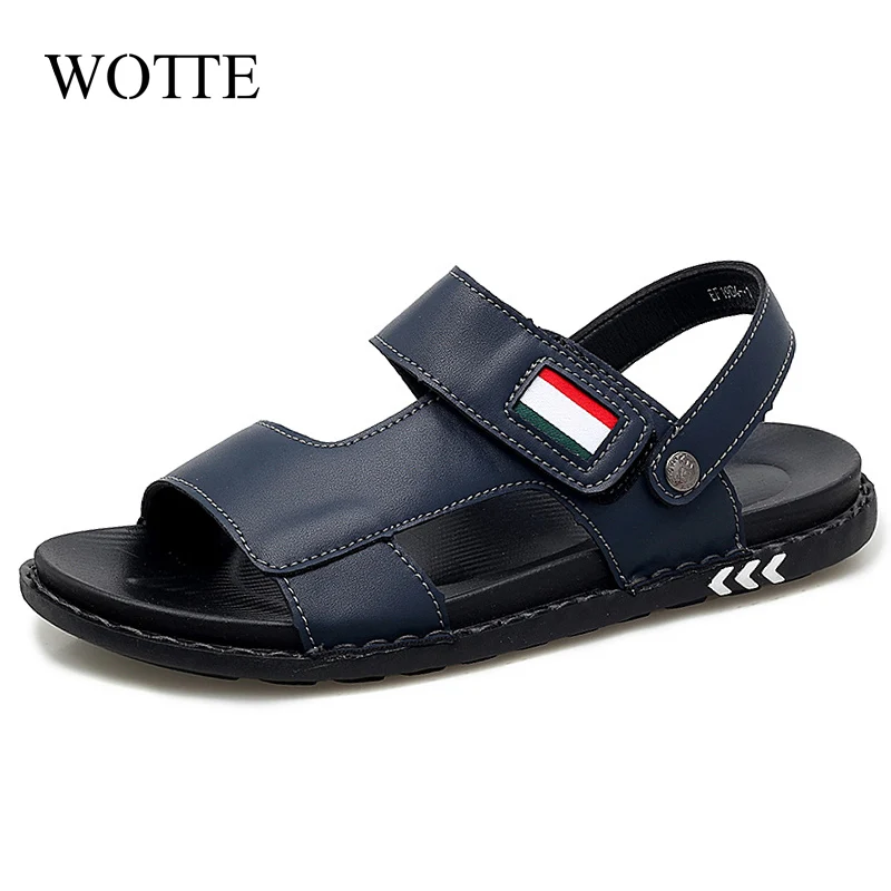 Мужские Пляжные Шлепанцы из микрофибры на ремешке|Сандалии| |